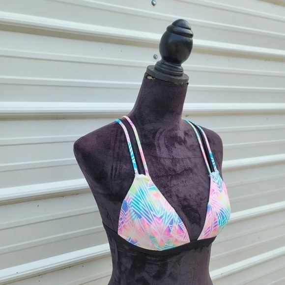 NWT Victoria's Secret Swim Top Triangle Bikini Strappy Crossback Wireless Sz XS - Picture 7 of 13